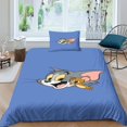 thumbnail image 2 of Tom and Jerry Bedding Set Cartoon Tom and Jerry Children's Duvet Cover Set Soft Microfiber with Firmness, 2 of 5