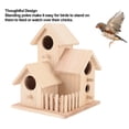 thumbnail image 3 of Outdoor Birdhouse, Cedar Wood Garden Bird House Multifunctional  for Patio, 3 of 7