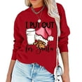 thumbnail image 3 of Pull de Noël pour Femmes Veste Mi-Longue à Capuche Douce Col Rond Cardigan d'Hiver Imprimé Graphique Mode Sweat à Manches Longues Fermeture Blouse, 3 of 6