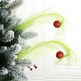 thumbnail image 2 of 16PC Faux Pampas Grass Christmas Tree Topper Elf Wreath Ornaments Decor, 2 of 5