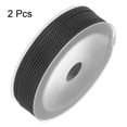 thumbnail image 3 of Unique Bargains 2 Pack Twisted Nylon Twine Thread Beading Cord 2mm 13M/43 Feet Extra Strong Braided Nylon String, Black, 3 of 6
