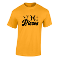 thumbnail image 2 of Respect My Tshirt - Pisces Zodiac Sign Graphic T-Shirt, Astrology Symbol Design, Crew Neck, Gold, Medium, 2 of 5