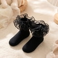 thumbnail image 4 of Ruffle Ankle Socks for Girls with Pearl Double Lace Frilly Socks for Kids Stretchy Fit Princess Style Dress Socks, 4 of 6