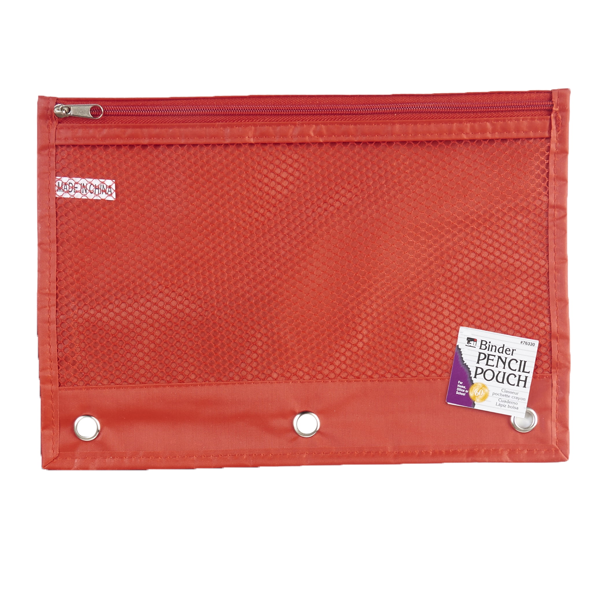 Charles Leonard Pencil Pouch, Assorted Colors, Set of 24