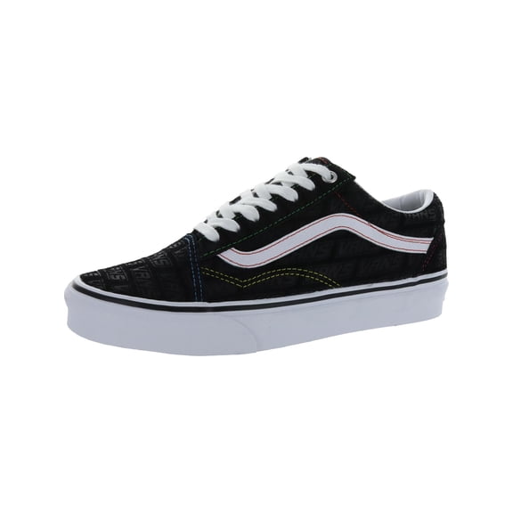 Vans Old Skool Women's Suede Embossed Print Low Top Sneakers Black Size 9