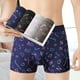 thumbnail image 5 of Lote de 4 calzoncillos tipo bóxer deportivos para hombre, suaves y transpirables, sexys, cómodos, con estampado de moda, 5 of 5