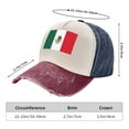 thumbnail image 3 of Men Women Mexican Flag Distressed Twill Cotton Baseball Cap Vintage Adjustable Dad Hat, 3 of 7