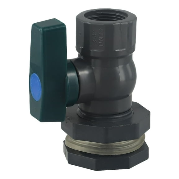 1 Set Garden Tap Hose Adapter 3/4 Inch PVC Rainwater Container Valve With Bulkhead Screw Connection For Aquariums/pool/garden