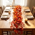 thumbnail image 5 of Fall Eucalyptus Leaf Garland,5.9 Ft Autumn Faux Eucalyptus Leaves Fall Garland,Thanksgiving Harvest Festival Decorations for Home Mantle Porch Outdoor Indoor Wedding Table Wall Arch Decor, 5 of 8