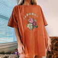 thumbnail image 2 of AMERTEER Femmes Casual Imprimé Casual Manches Courtes Tops Blouse, 2 of 5