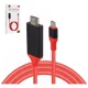 thumbnail image 1 of Cable Adaptador Usb Tipo C A Hdmi 4k Rojo 2m, 1 of 8