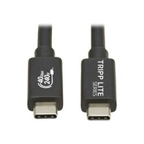 Tripp Lite USB4 40Gbps Cable (M/M) - USB-C, 8K 60 Hz, Black, 1.2m U521-1P2M-BK