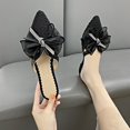 thumbnail image 2 of Zapatillas de verano para mujer 2022, cómodas, antideslizantes, a la moda, de tacón bajo, lazo ligero, combina con todo, 35-39, tacón cuadrado, zapatillas de tacón bajo38 Gao Jinjia LED, 2 of 2