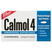 ResiCal Calmol 4 Hemorrhoidal Suppositories, 24 Count