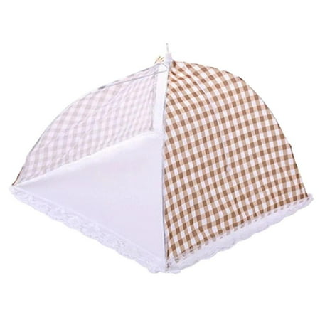

Tiyuyo Kitchen Folding Mesh Food Dish Cover Anti Fly Mosquito Umbrella (Beige)