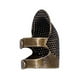 thumbnail image 1 of Inteprter Anillo de dedal de protección para la yema del dedo, aguja de trabajo manual hecha a mano, manualidades, bordado ajustable, accesorios Artesanía Bronce S, 1 of 6