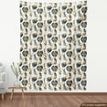 thumbnail image 4 of Ambesonne Floral Fabric by the Yard Upholstery, Watercolor Art Look Flowers, 1 Yard, Dark Grey and Pastel Brown, 4 of 5