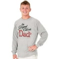thumbnail image 3 of Fathers Day The Original Classic Dad Men's Long Sleeve Tee T Shirt Brisco Brands M, 3 of 6