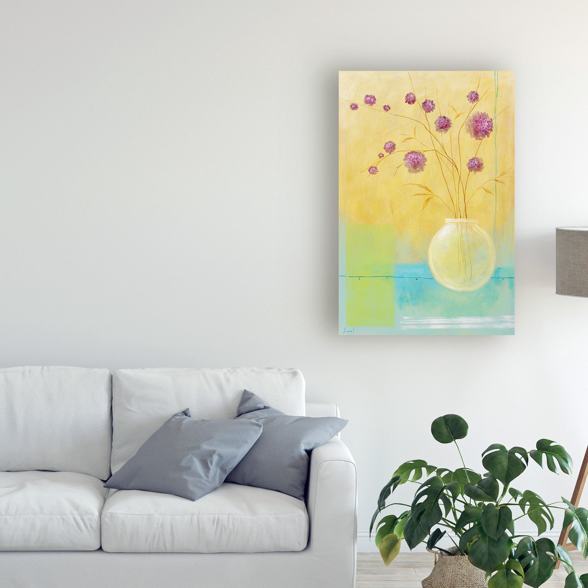 Trademark Fine Art 'Small Floral Vase 1' Canvas Art by Pablo Esteban