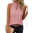 thumbnail image 2 of Tank Tops for Women 2025 Summer Tops Sleeveless Shirts Pink M, 2 of 8