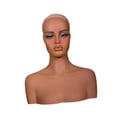 thumbnail image 3 of Realista Mannequin Head Manikin Head Bust Bust Professional con Multipropósito Multipropósito que muestra la cabeza de la peluca de stand para m, 3 of 9