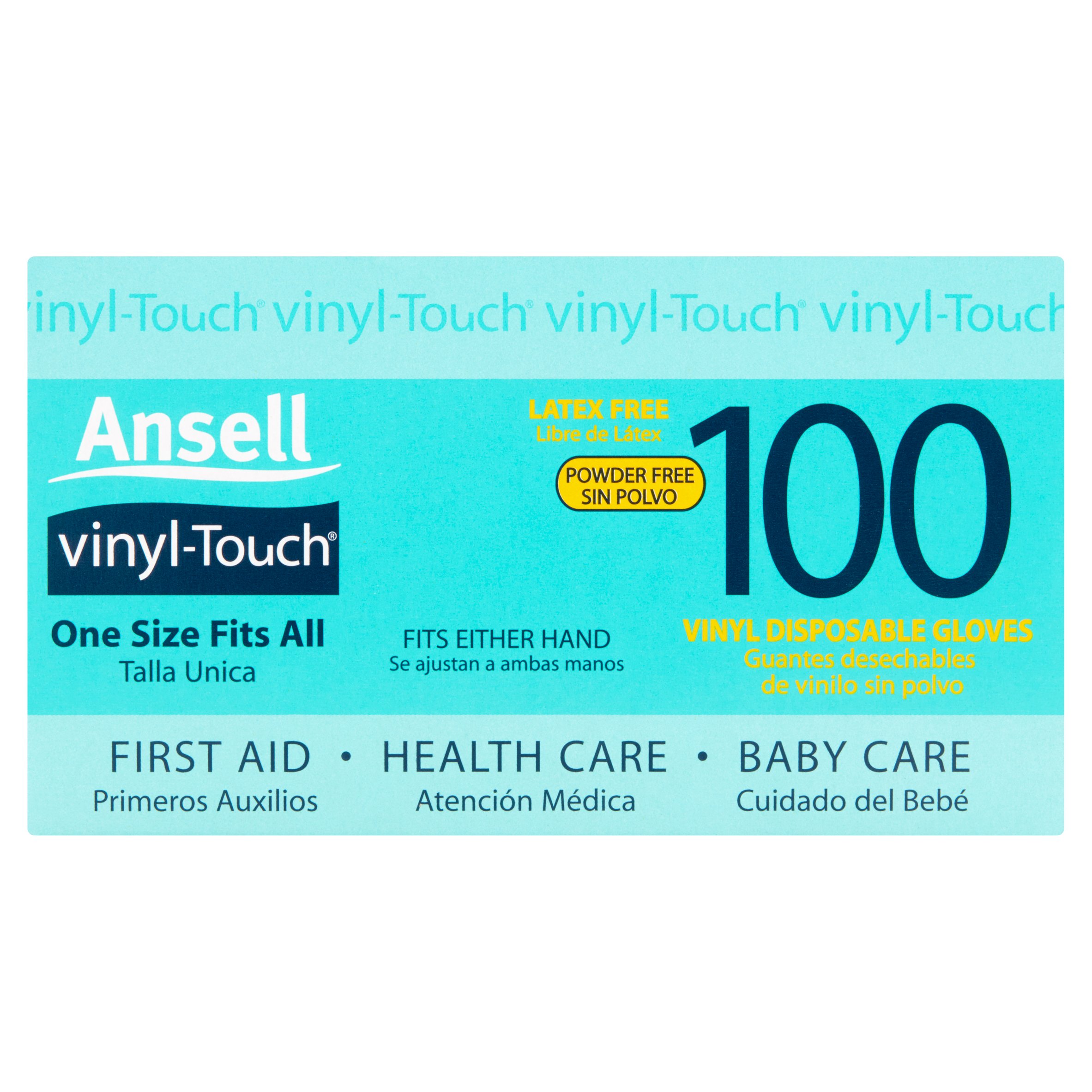 Ansell Vinyl Touch Gloves – Multi-Purpose, Disposable, Latex-Free, One Size Fits All! 100ct Gloves - image 4 of 4