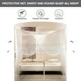 thumbnail image 4 of ANMINY 4 Corner Bed Canopy Mosquito Net Large Size Easy Home,White, 4 of 9