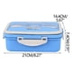 thumbnail image 2 of Lonchera, cajas bento, lonchera bento de doble capa, lonchera japonesa para microondas, lonchera dividida para reducir comidas, lonchera para trabajadores de oficina, canasta para almuerzo, 2 of 2