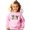Pink Sweatshirt, variant on Ink Printed Image NOT a Chenille Patch - Joy Christmas Sweatshirt for Women, Teens & Kids Red Sweatshirt 2T