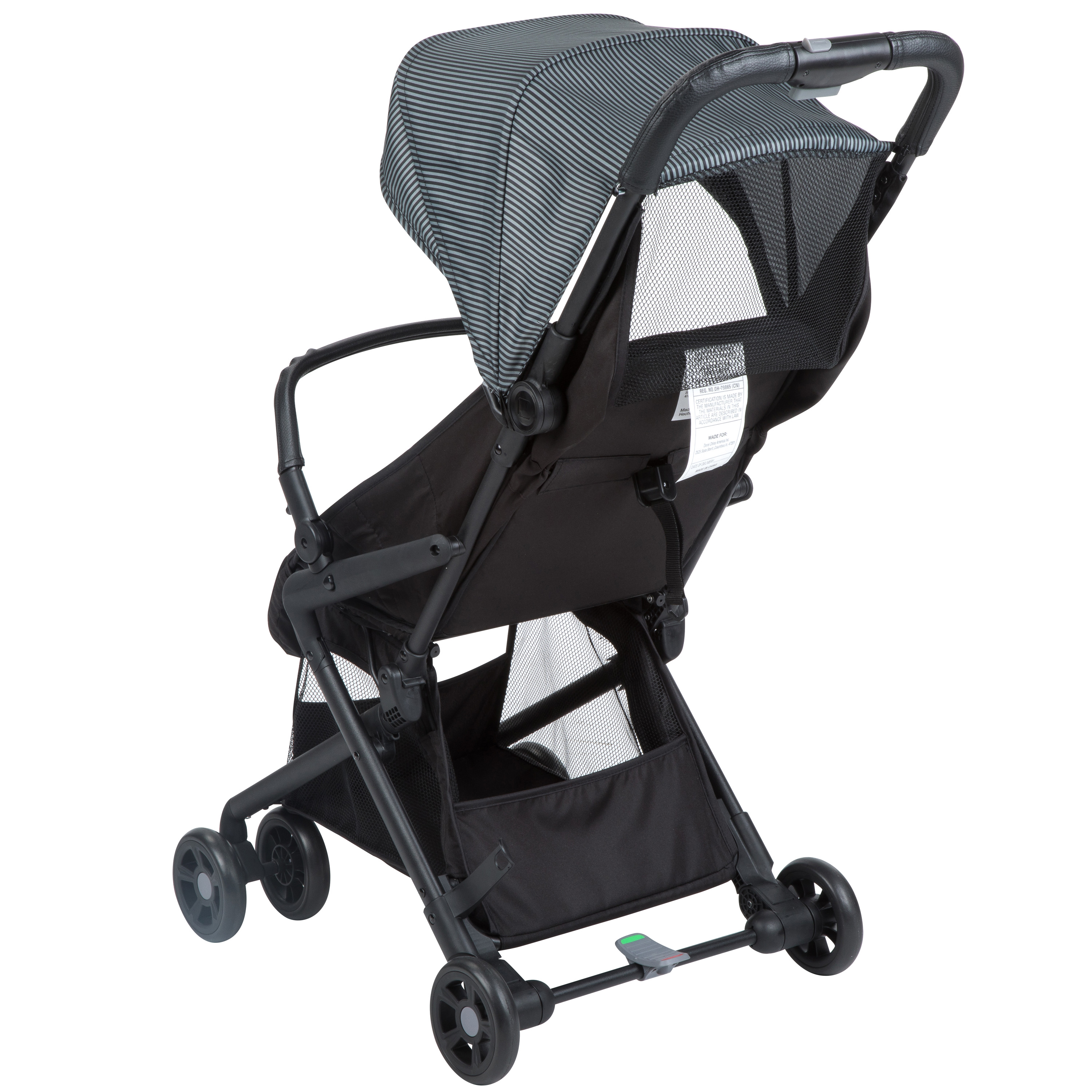 Monbebe Cube Compact Stroller, Gray and Black Pinstripe - image 3 of 10