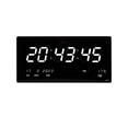 thumbnail image 2 of Rectángulo Reloj de pared digital USB Temperatura interior con calendario Reloj para escritorio y Blanco Macarena reloj digital de pared, 2 of 8