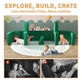 thumbnail image 5 of Akaber Toddler Couch, Modular Kids Sofa Foldable Loveseat with 2 Ottomans, Washable Cover, Gray, 5 of 8