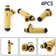 thumbnail image 1 of 4x 440Cc 4-Hole Yellow Fuel Injectors 195500-4450 For Mazda (04-08 Rx-8), 1 of 9