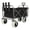Black-3, variant on LuckyNote Heavy Duty Fishing Beach Cart, Collapsible Wagon with 9.85" All-Terrain Wheels for Sand, 550lb Capacity Garden Cart with Rod Holders & Umbrella Holder