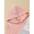 thumbnail image 2 of 3T Baby Girls Clothes 4T Girls 2PCS Fall Winter Outfits Hooded Toddler Girls Long Sleeve Hoodie Top pants Set Pink, 2 of 7