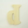 thumbnail image 1 of Package of 1, 10 Inch X 3/4" Thickness Baltic Birch Wood Letter d in The Goudy Heavy Font, Thick, Lower Case for Art & Craft Project, Made in USA, 1 of 4