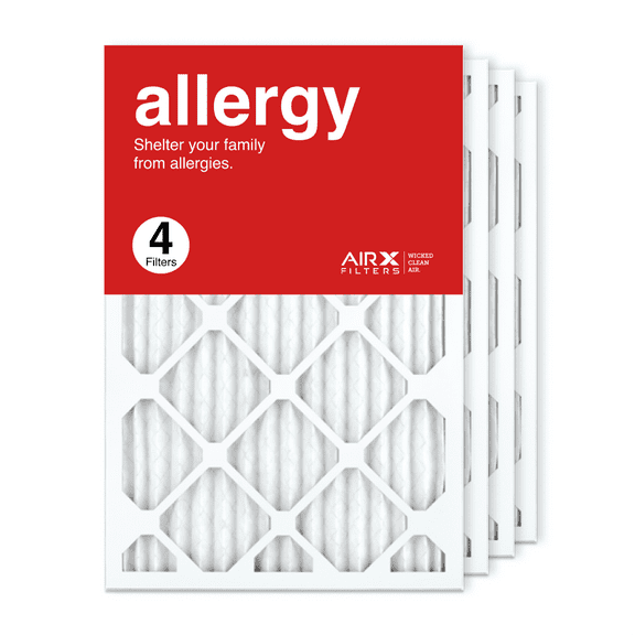AIRx Filters 16x24x1 Air Filter MERV 11 Pleated HVAC AC Furnace Air Filter, Allergy 4-Pack Made in the USA