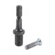 thumbnail image 4 of 3/8"-24unf Hex Shank Drill Chuck Adapter With Screw Black Steel, 4 of 5