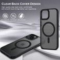 thumbnail image 4 of DOMAVER Magnetic iPhone 13 Case / iPhone 14 Case (6.1") - Slim Matte Translucent Cover | MagSafe Compatible | Shockproof Protective | Black, 4 of 7