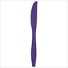 Premium Plastic Knives Bulk Purple,Pack of 50,3 packs