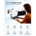 thumbnail image 2 of Laptop Screen Extender, 14" 1080P IPS Portable Monitor for 14"-16.5" Laptops, 2 of 11