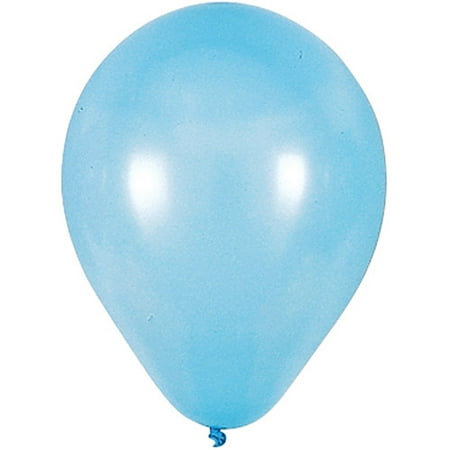 9'' Round Helium Quality Balloons - 25-Pack, Light Blue