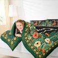 thumbnail image 4 of jejeloiu Colorful Rustic Flower Bedding Comforter Set,Funny Halloween Skull Twin Comforter Sets,Gothic Skeleton Bedding Set For Children,Super Cozy Room Decor Reversible,2pcs, 4 of 8