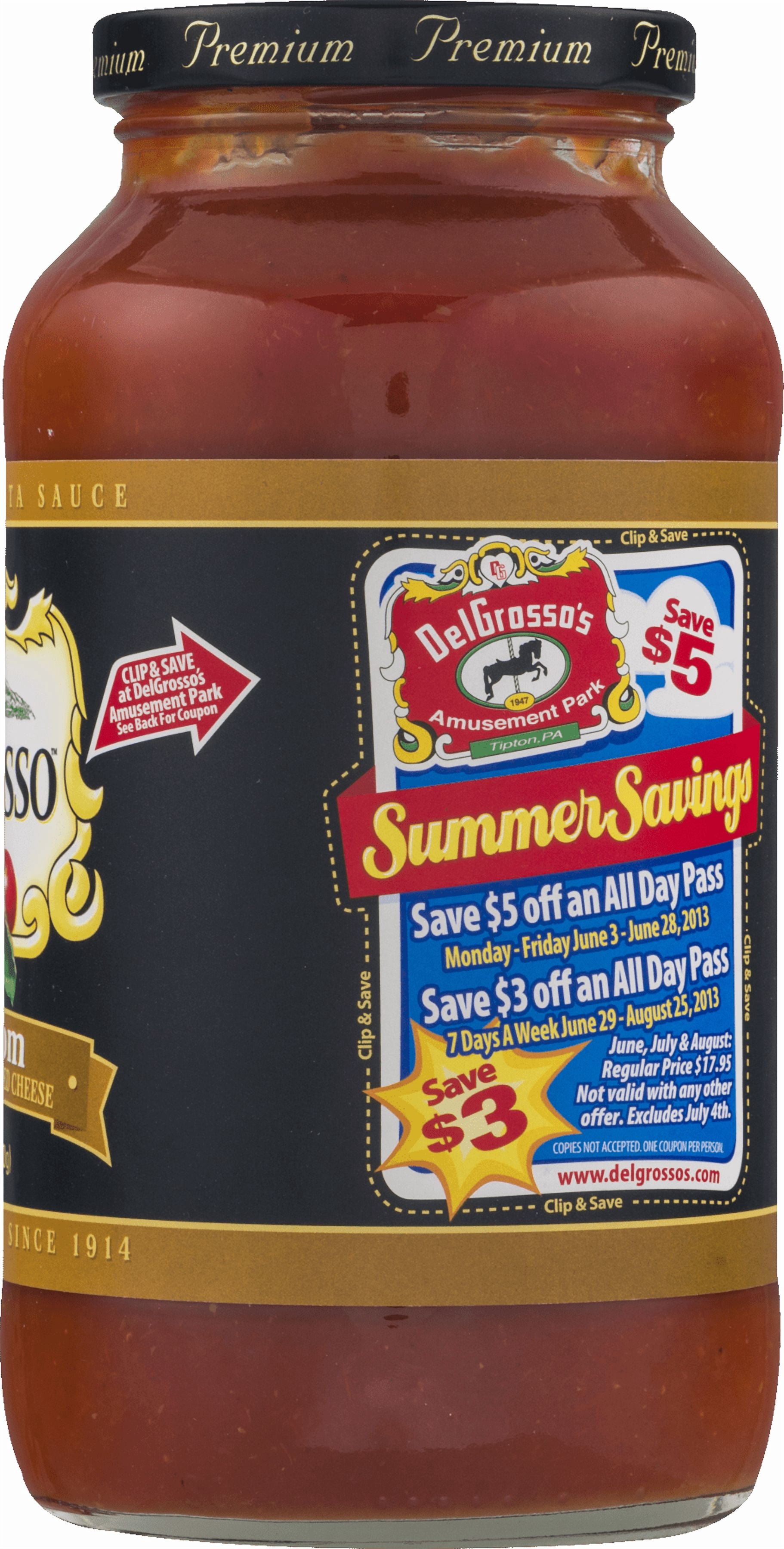 (12 pack) DelGrosso All Natural Pasta Sauce Mushroom