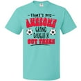 thumbnail image 3 of Inktastic That's My Awesome Granddaughter out There with Soccer Balls T-Shirt, 3 of 5