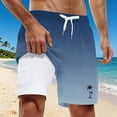 thumbnail image 3 of FUZHIQ Men's Funny Swim Trunks with Compression Liner 2 in 1 Quick-Dry 7" Stretch Shorts with Pockets,L, 3 of 5