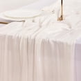 thumbnail image 6 of Cheesecloth Table Runner Mothers Day Boho Rustic Gauze Dusty Pink Spring 120 inch 10FT Cheese Cloth Runner for Wedding Party Baby Shower Birthday Home Decor Holiday Decorations, 6 of 6