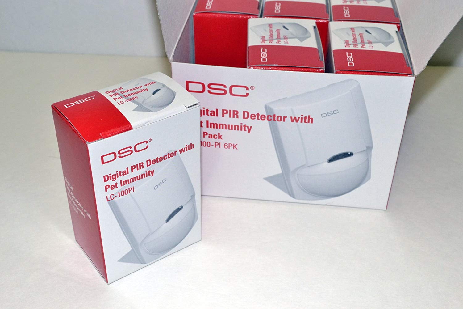 DSC LC-100-PI-6PK PIR Motion Detector with Pet Immunity ...