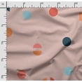 thumbnail image 2 of Soimoi Polka Dot Print,Cotton Cambric, Quilting Fabric Sold by The Yard 42 Inch Wide, Medium Weight Cotton Fabric, SewingSupplies,Peach, 2 of 5