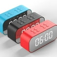 thumbnail image 2 of Portable Wireless Bluetooth Speaker Alarm Clock Subwoofer Hands-free Music Player, 2 of 5